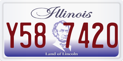 IL license plate Y587420