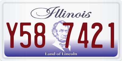 IL license plate Y587421