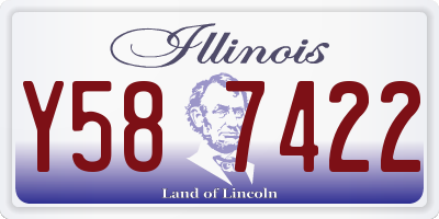 IL license plate Y587422