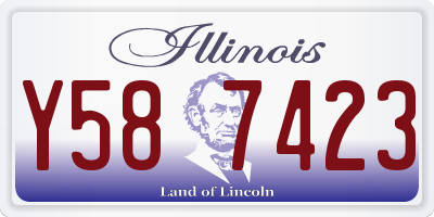 IL license plate Y587423