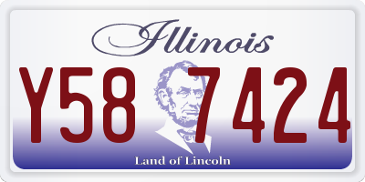 IL license plate Y587424