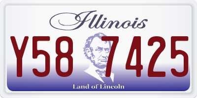 IL license plate Y587425