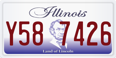 IL license plate Y587426