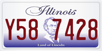 IL license plate Y587428