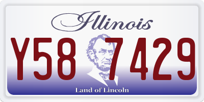 IL license plate Y587429