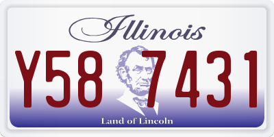 IL license plate Y587431