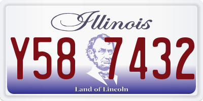 IL license plate Y587432
