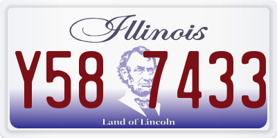 IL license plate Y587433