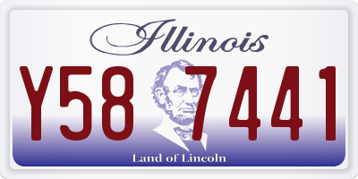 IL license plate Y587441