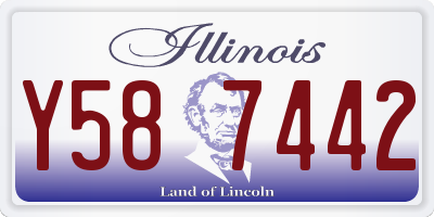 IL license plate Y587442
