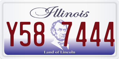IL license plate Y587444