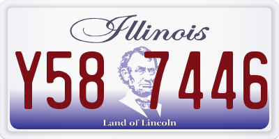 IL license plate Y587446
