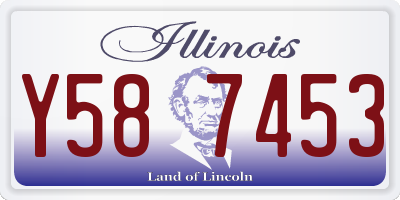 IL license plate Y587453