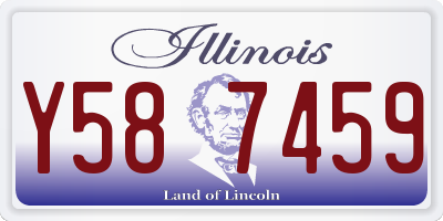IL license plate Y587459