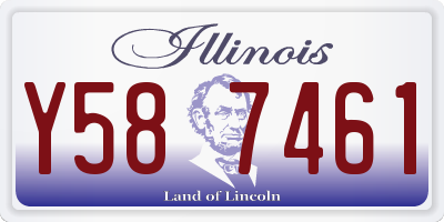 IL license plate Y587461