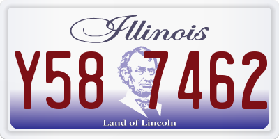 IL license plate Y587462