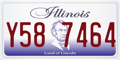 IL license plate Y587464