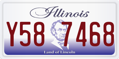 IL license plate Y587468