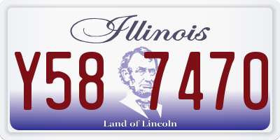 IL license plate Y587470