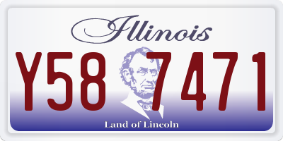 IL license plate Y587471