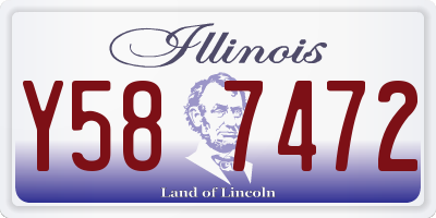 IL license plate Y587472