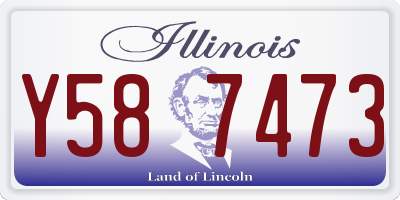 IL license plate Y587473