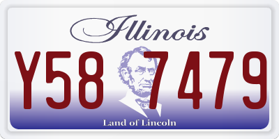 IL license plate Y587479