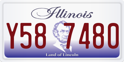 IL license plate Y587480
