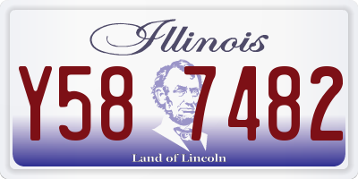 IL license plate Y587482