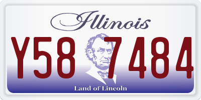 IL license plate Y587484