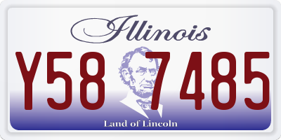 IL license plate Y587485