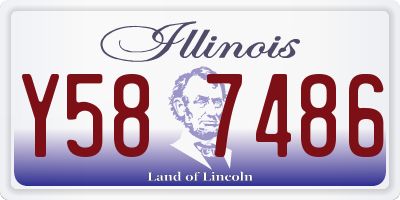 IL license plate Y587486