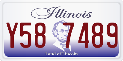 IL license plate Y587489