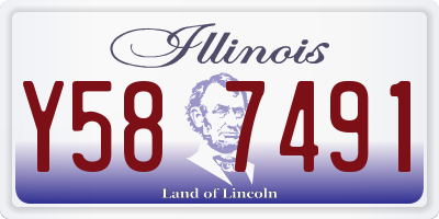 IL license plate Y587491