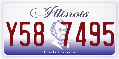 IL license plate Y587495