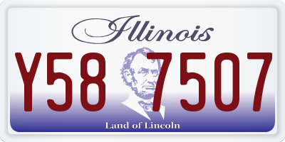 IL license plate Y587507
