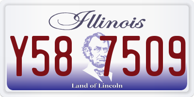 IL license plate Y587509