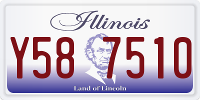 IL license plate Y587510