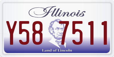 IL license plate Y587511