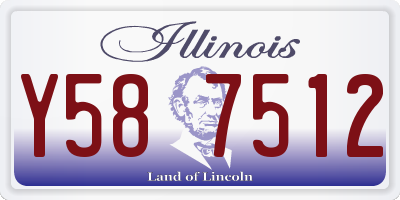 IL license plate Y587512