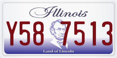 IL license plate Y587513