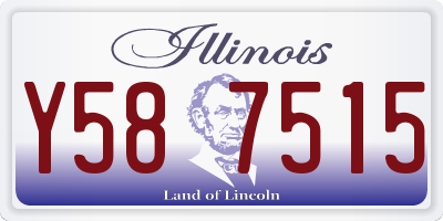 IL license plate Y587515