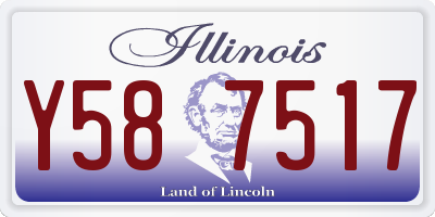 IL license plate Y587517