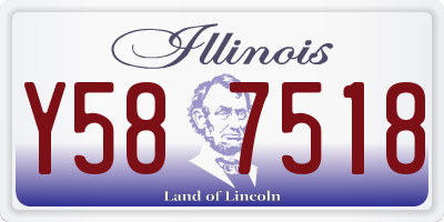 IL license plate Y587518