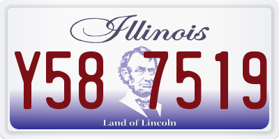 IL license plate Y587519