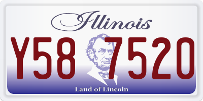 IL license plate Y587520