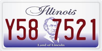 IL license plate Y587521