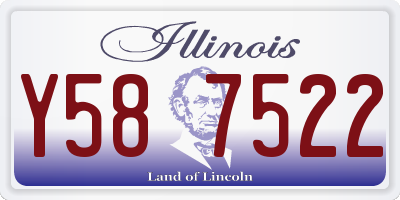 IL license plate Y587522