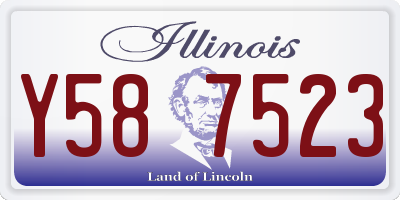 IL license plate Y587523