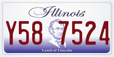 IL license plate Y587524